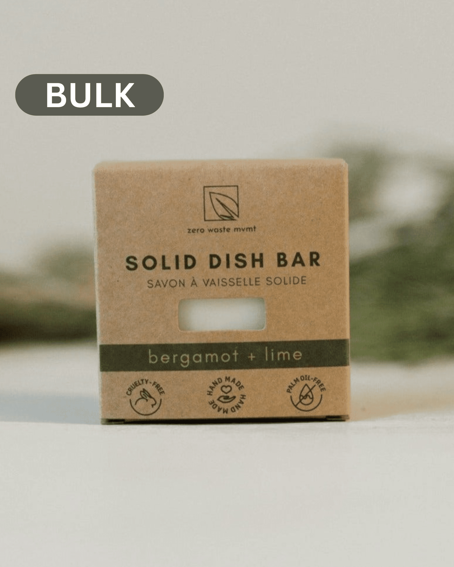 10x Solid Dish Soap Bar | Bergamot + Lime (Bulk) Zero Waste MVMT