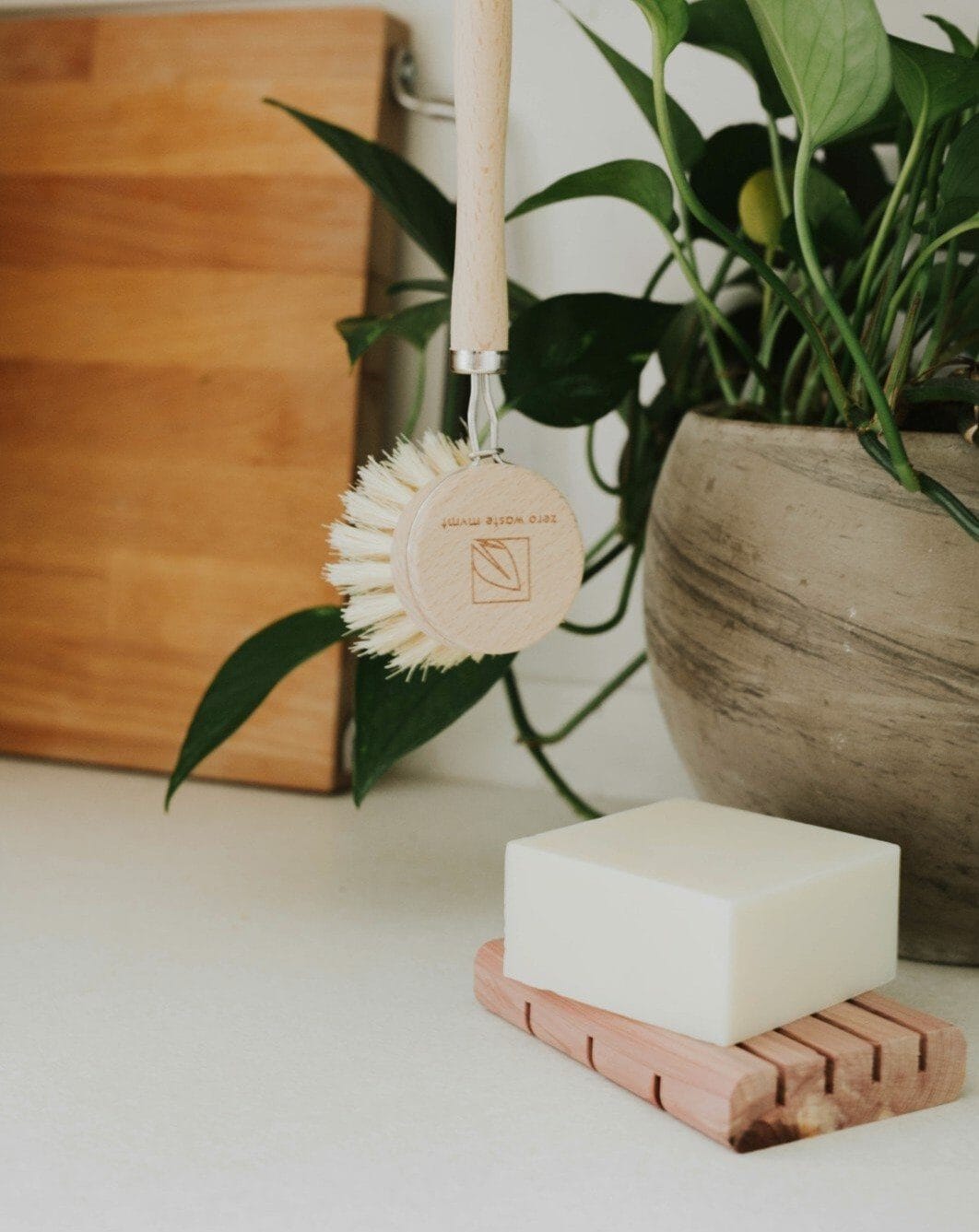 (Buy 3 Get 1 Free) Solid Dish Soap Bar | Bergamot + Lime | 4 Pack Zero Waste MVMT
