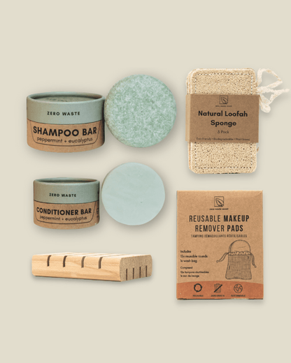 Bathroom Essentials Bundle Zero Waste MVMT 