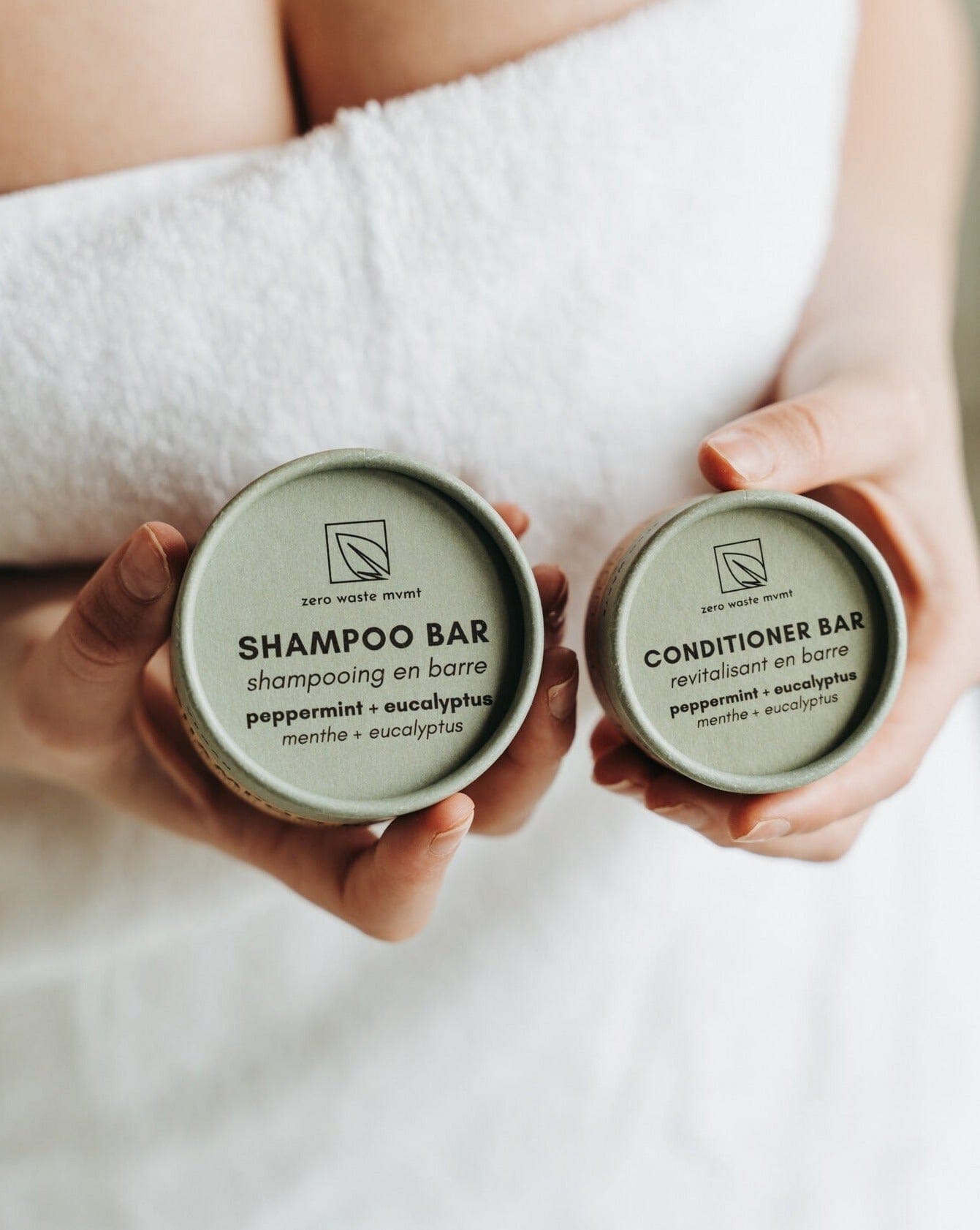 Shampoo Bar | Peppermint + Eucalyptus Shampoo Bar Zero Waste MVMT 