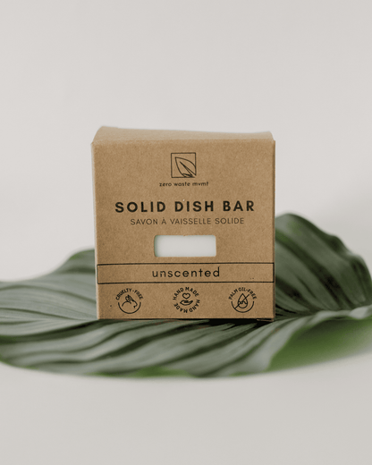 Solid Dish Soap Bar | Unscented Dish Soap Bar Zero Waste MVMT 