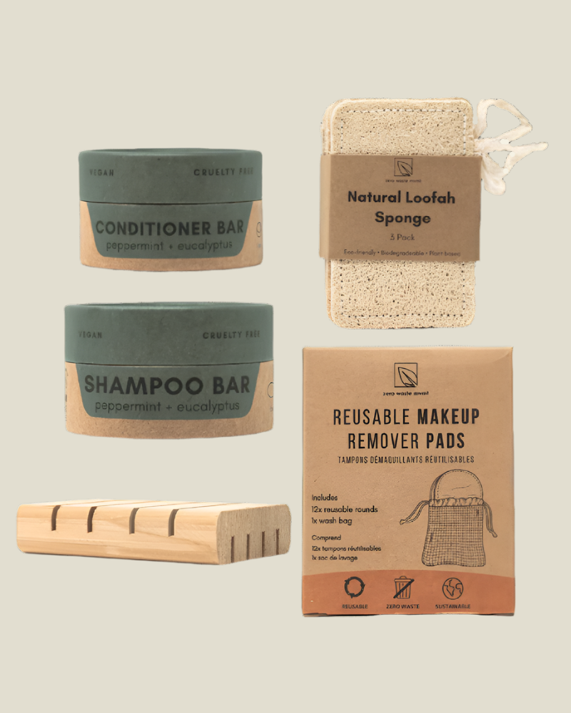 Bathroom Essentials Bundle Zero Waste MVMT 