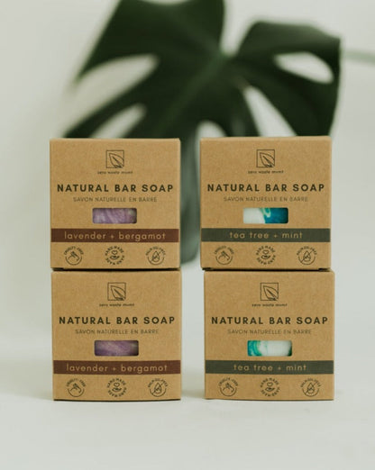 Natural Bar Soap | 4 Pack Zero Waste MVMT 